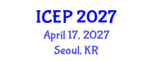 International Conference on Environment Protection (ICEP) April 17, 2027 - Seoul, Republic of Korea International Conference on Environment Protection (ICEP) April 17, 2027 - Seoul, Republic of Korea