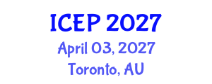 International Conference on Environment Protection (ICEP) April 03, 2027 - Toronto, Australia International Conference on Environment Protection (ICEP) April 03, 2027 - Toronto, Australia