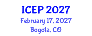 International Conference on Environment Protection (ICEP) February 17, 2027 - Bogota, Colombia International Conference on Environment Protection (ICEP) February 17, 2027 - Bogota, Colombia