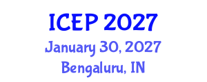 International Conference on Environment Protection (ICEP) January 30, 2027 - Bengaluru, India International Conference on Environment Protection (ICEP) January 30, 2027 - Bengaluru, India