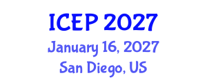 International Conference on Environment Protection (ICEP) January 16, 2027 - San Diego, United States