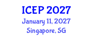 International Conference on Environment Protection (ICEP) January 11, 2027 - Singapore, Singapore International Conference on Environment Protection (ICEP) January 11, 2027 - Singapore, Singapore