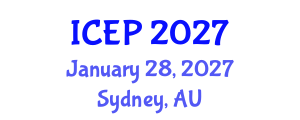 International Conference on Environment Protection (ICEP) January 28, 2027 - Sydney, Australia International Conference on Environment Protection (ICEP) January 28, 2027 - Sydney, Australia