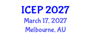 International Conference on Environment Protection (ICEP) March 17, 2027 - Melbourne, Australia International Conference on Environment Protection (ICEP) March 17, 2027 - Melbourne, Australia