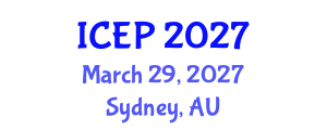 International Conference on Environment Protection (ICEP) March 29, 2027 - Sydney, Australia International Conference on Environment Protection (ICEP) March 29, 2027 - Sydney, Australia