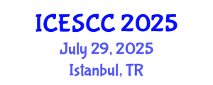 International Conference on Environment, Sustainability and Climate Change (ICESCC) July 29, 2025 - Istanbul, Turkey
