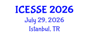 International Conference on Environment Systems Science and Engineering (ICESSE) July 29, 2026 - Istanbul, Turkey