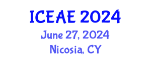 International Conference on Environmental and Agricultural Economics (ICEAE) June 27, 2024 - Nicosia, Cyprus