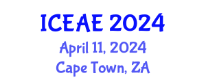 International Conference on Environmental and Agricultural Engineering (ICEAE) April 11, 2024 - Cape Town, South Africa