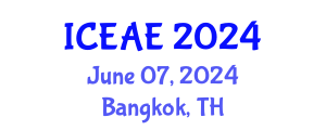 International Conference on Environmental and Agricultural Engineering (ICEAE) June 07, 2024 - Bangkok, Thailand