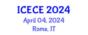 International Conference on Environmental and Chemical Engineering (ICECE) April 04, 2024 - Rome, Italy