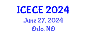 International Conference on Environmental and Chemical Engineering (ICECE) June 27, 2024 - Oslo, Norway