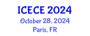 International Conference on Environmental and Chemical Engineering (ICECE) October 28, 2024 - Paris, France
