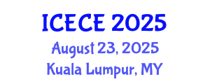 International Conference on Environmental and Chemical Engineering (ICECE) August 23, 2025 - Kuala Lumpur, Malaysia