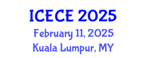 International Conference on Environmental and Chemical Engineering (ICECE) February 11, 2025 - Kuala Lumpur, Malaysia