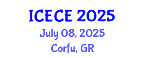 International Conference on Environmental and Chemical Engineering (ICECE) July 08, 2025 - Corfu, Greece