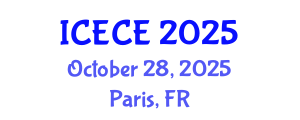 International Conference on Environmental and Chemical Engineering (ICECE) October 28, 2025 - Paris, France