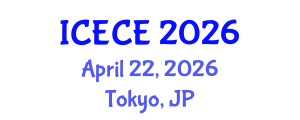 International Conference on Environmental and Chemical Engineering (ICECE) April 22, 2026 - Tokyo, Japan