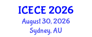 International Conference on Environmental and Chemical Engineering (ICECE) August 30, 2026 - Sydney, Australia