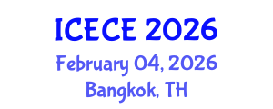 International Conference on Environmental and Chemical Engineering (ICECE) February 04, 2026 - Bangkok, Thailand