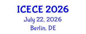 International Conference on Environmental and Chemical Engineering (ICECE) July 22, 2026 - Berlin, Germany