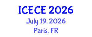 International Conference on Environmental and Chemical Engineering (ICECE) July 19, 2026 - Paris, France