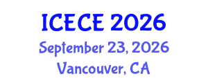 International Conference on Environmental and Chemical Engineering (ICECE) September 23, 2026 - Vancouver, Canada