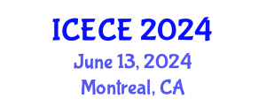 International Conference on Environmental and Civil Engineering (ICECE) June 13, 2024 - Montreal, Canada