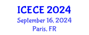 International Conference on Environmental and Civil Engineering (ICECE) September 16, 2024 - Paris, France