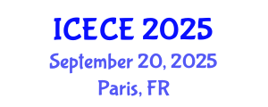 International Conference on Environmental and Civil Engineering (ICECE) September 20, 2025 - Paris, France