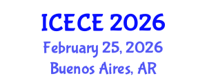 International Conference on Environmental and Civil Engineering (ICECE) February 25, 2026 - Buenos Aires, Argentina