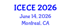 International Conference on Environmental and Civil Engineering (ICECE) June 14, 2026 - Montreal, Canada