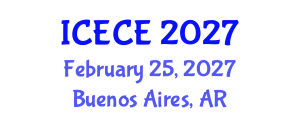International Conference on Environmental and Civil Engineering (ICECE) February 25, 2027 - Buenos Aires, Argentina