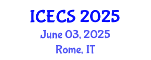 International Conference on Environmental and Computer Science (ICECS) June 03, 2025 - Rome, Italy