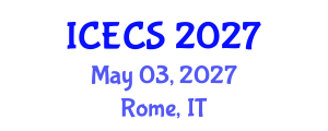 International Conference on Environmental and Computer Science (ICECS) May 03, 2027 - Rome, Italy