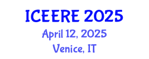 International Conference on Environmental and Earth Resources Engineering (ICEERE) April 12, 2025 - Venice, Italy