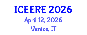 International Conference on Environmental and Earth Resources Engineering (ICEERE) April 12, 2026 - Venice, Italy