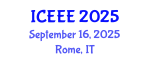 International Conference on Environmental and Ecological Economics (ICEEE) September 16, 2025 - Rome, Italy