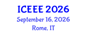 International Conference on Environmental and Ecological Economics (ICEEE) September 16, 2026 - Rome, Italy