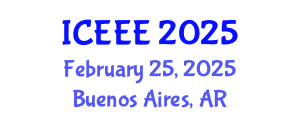 International Conference on Environmental and Ecological Engineering (ICEEE) February 25, 2025 - Buenos Aires, Argentina