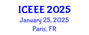 International Conference on Environmental and Ecological Engineering (ICEEE) January 25, 2025 - Paris, France