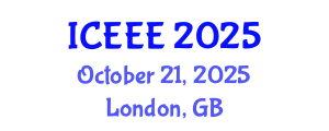 International Conference on Environmental and Ecological Engineering (ICEEE) October 21, 2025 - London, United Kingdom