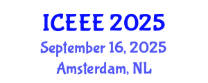 International Conference on Environmental and Ecological Engineering (ICEEE) September 16, 2025 - Amsterdam, Netherlands