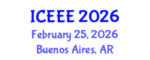 International Conference on Environmental and Ecological Engineering (ICEEE) February 25, 2026 - Buenos Aires, Argentina