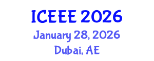 International Conference on Environmental and Ecological Engineering (ICEEE) January 28, 2026 - Dubai, United Arab Emirates