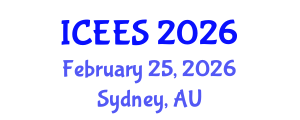 International Conference on Environmental and Ecological Systems (ICEES) February 25, 2026 - Sydney, Australia