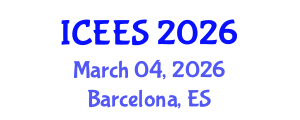 International Conference on Environmental and Ecological Systems (ICEES) March 04, 2026 - Barcelona, Spain