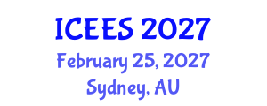 International Conference on Environmental and Ecological Systems (ICEES) February 25, 2027 - Sydney, Australia International Conference on Environmental and Ecological Systems (ICEES) February 25, 2027 - Sydney, Australia