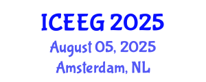 International Conference on Environmental and Engineering Geophysics (ICEEG) August 05, 2025 - Amsterdam, Netherlands