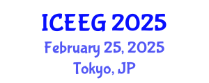International Conference on Environmental and Engineering Geophysics (ICEEG) February 25, 2025 - Tokyo, Japan